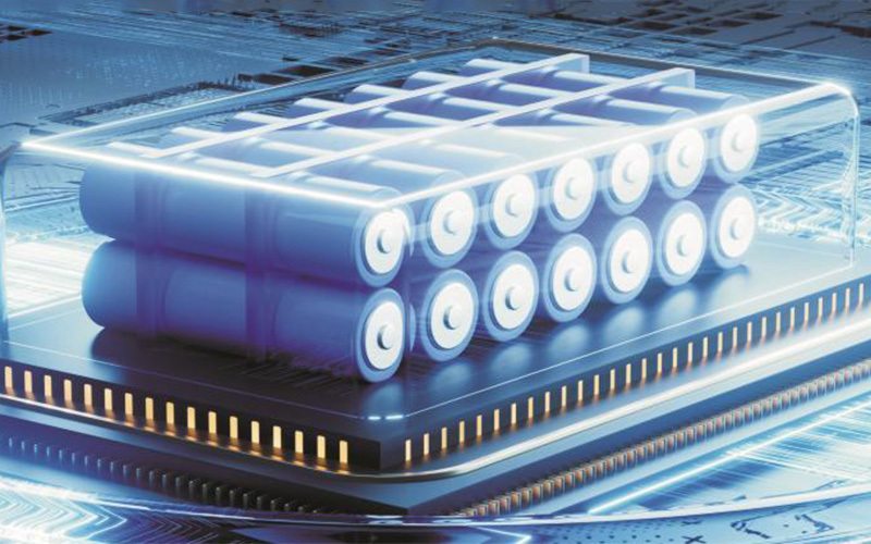 Battery cells on a circuit board illustrating a CMC application area
